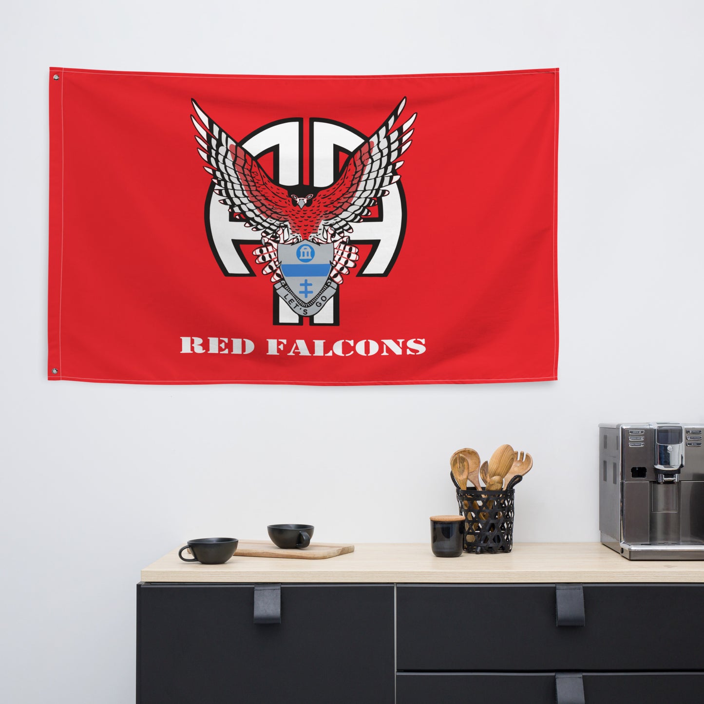 Red Falcons Flag / 1-325 AIR BN Flag