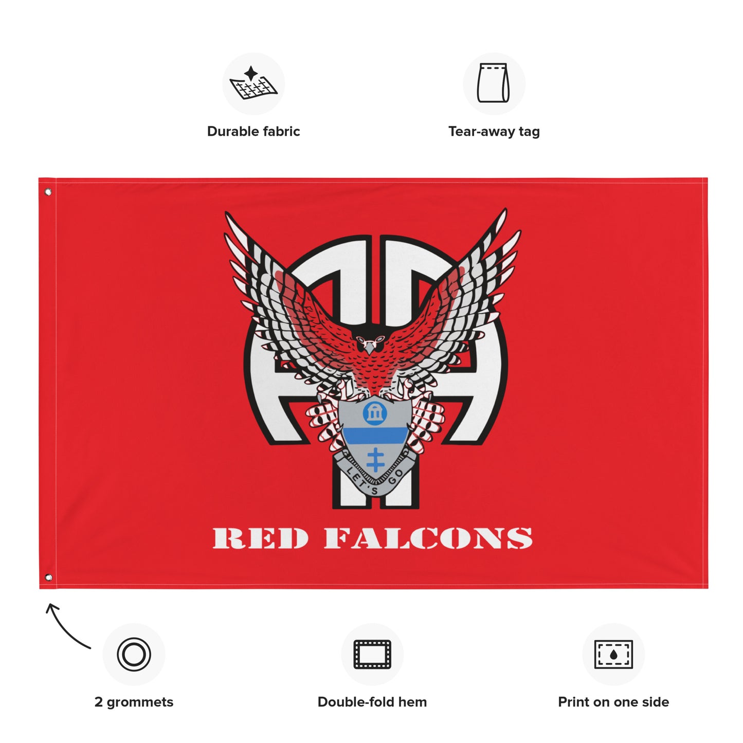 Red Falcons Flag / 1-325 AIR BN Flag