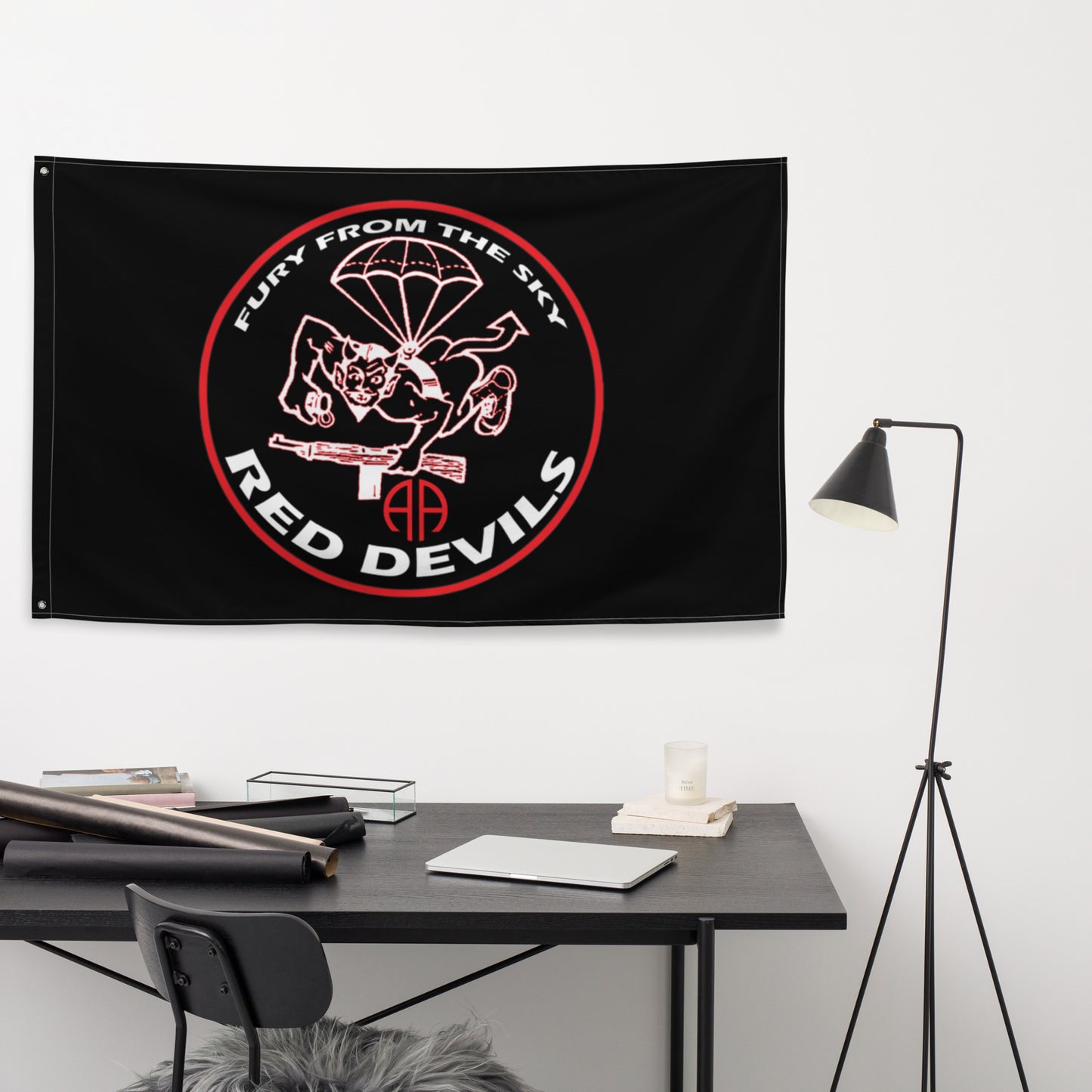 Rep your background with this 508 Parachute Infantry Regiment Flag. Perfect to hang in your home or office. Your 34" x 56" flag won’t crease or shrink thanks to the polyester material and will last a long time. Fury from the Sky!