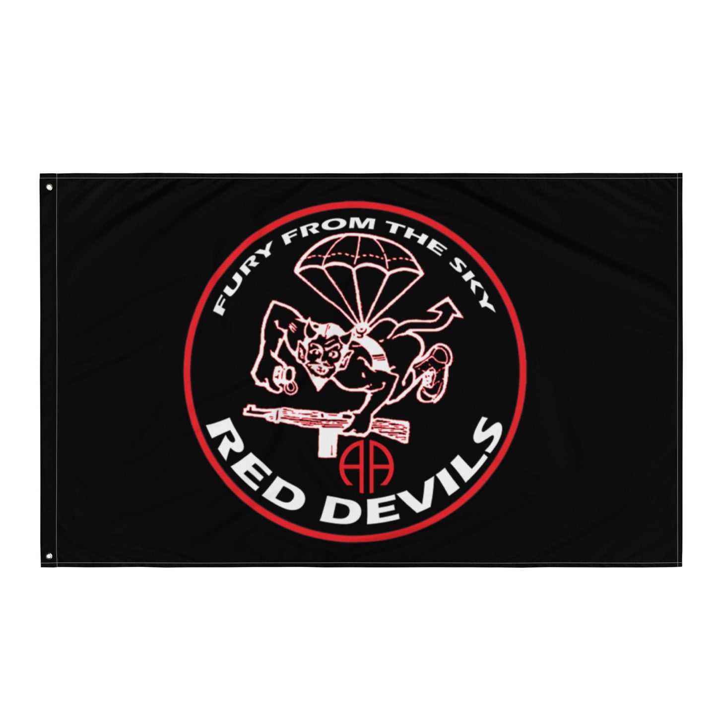 Rep your background with this 508 Parachute Infantry Regiment Flag. Perfect to hang in your home or office. Your 34" x 56" flag won’t crease or shrink thanks to the polyester material and will last a long time. Fury from the Sky!