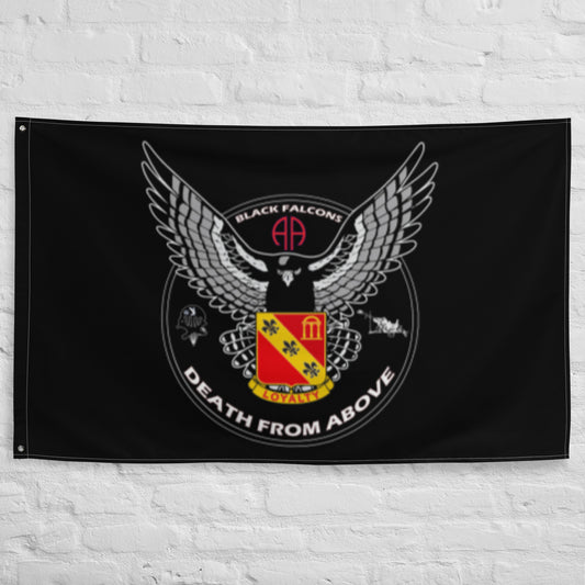 Black Falcons 2-319th AFAR Flag