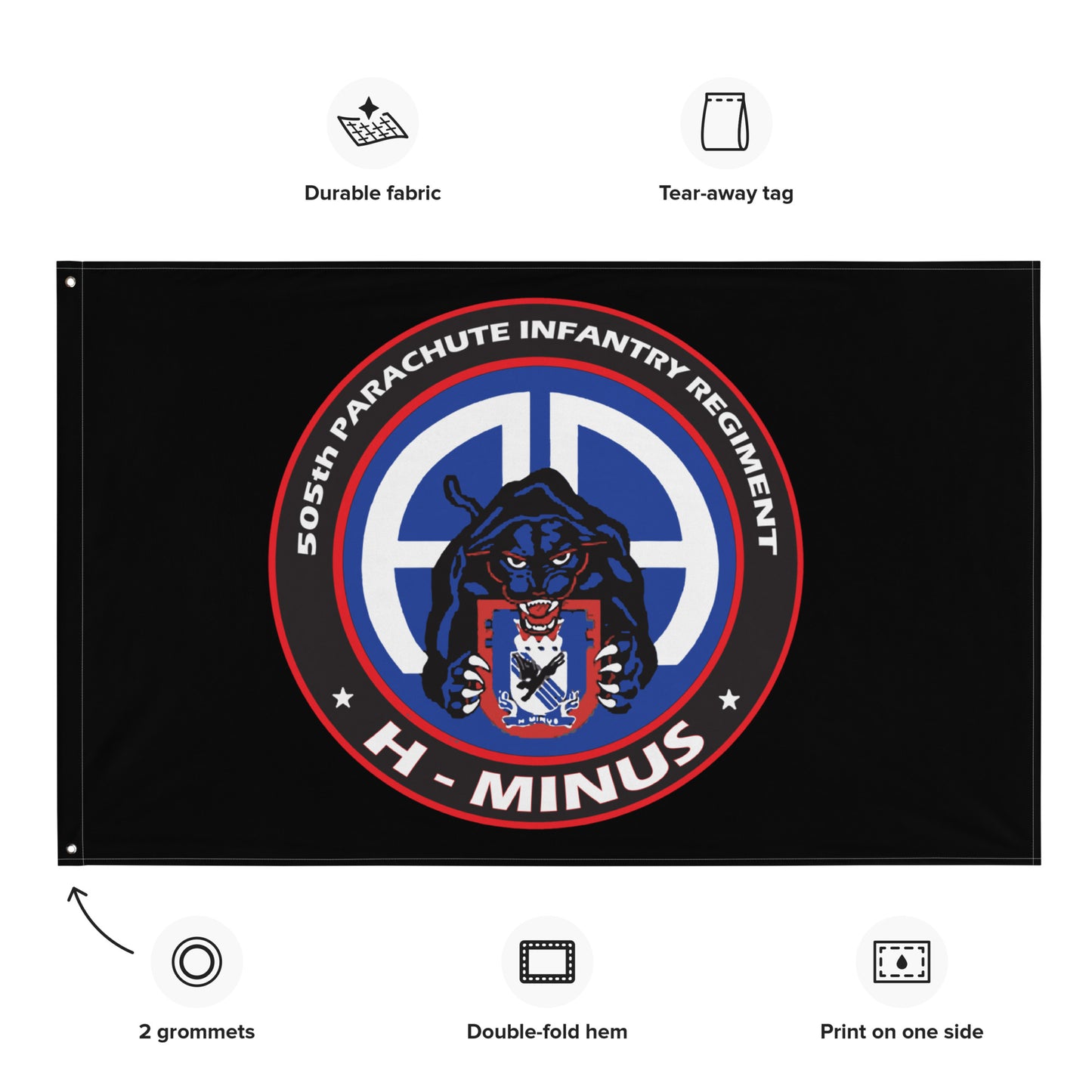 H Minus - 505th Parachute Infantry Regiment Flag