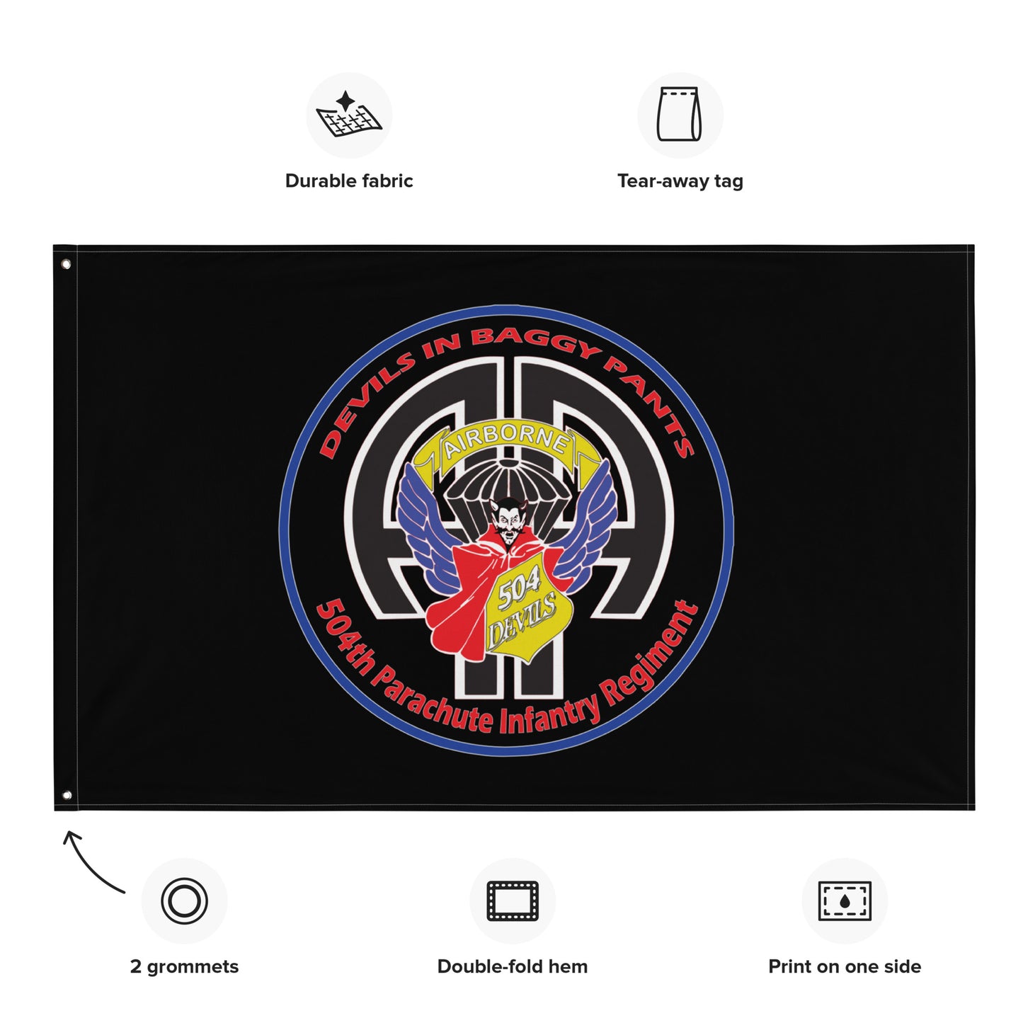 504th PIR Flag - Devils in Baggy Pants
