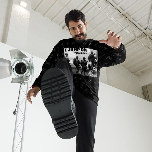 "I Jump on Stand-by" Sweater - Army Airborne