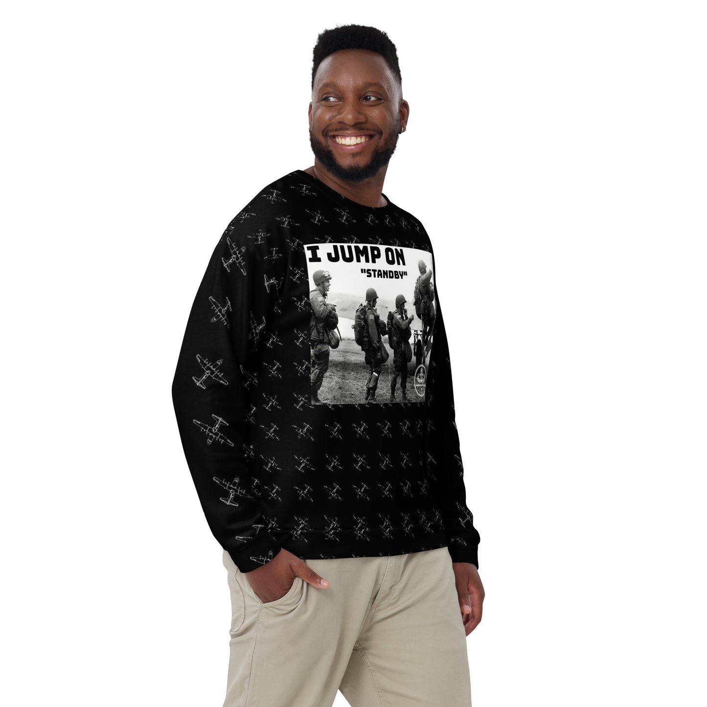 "I Jump on Stand-by" Sweater - Army Airborne
