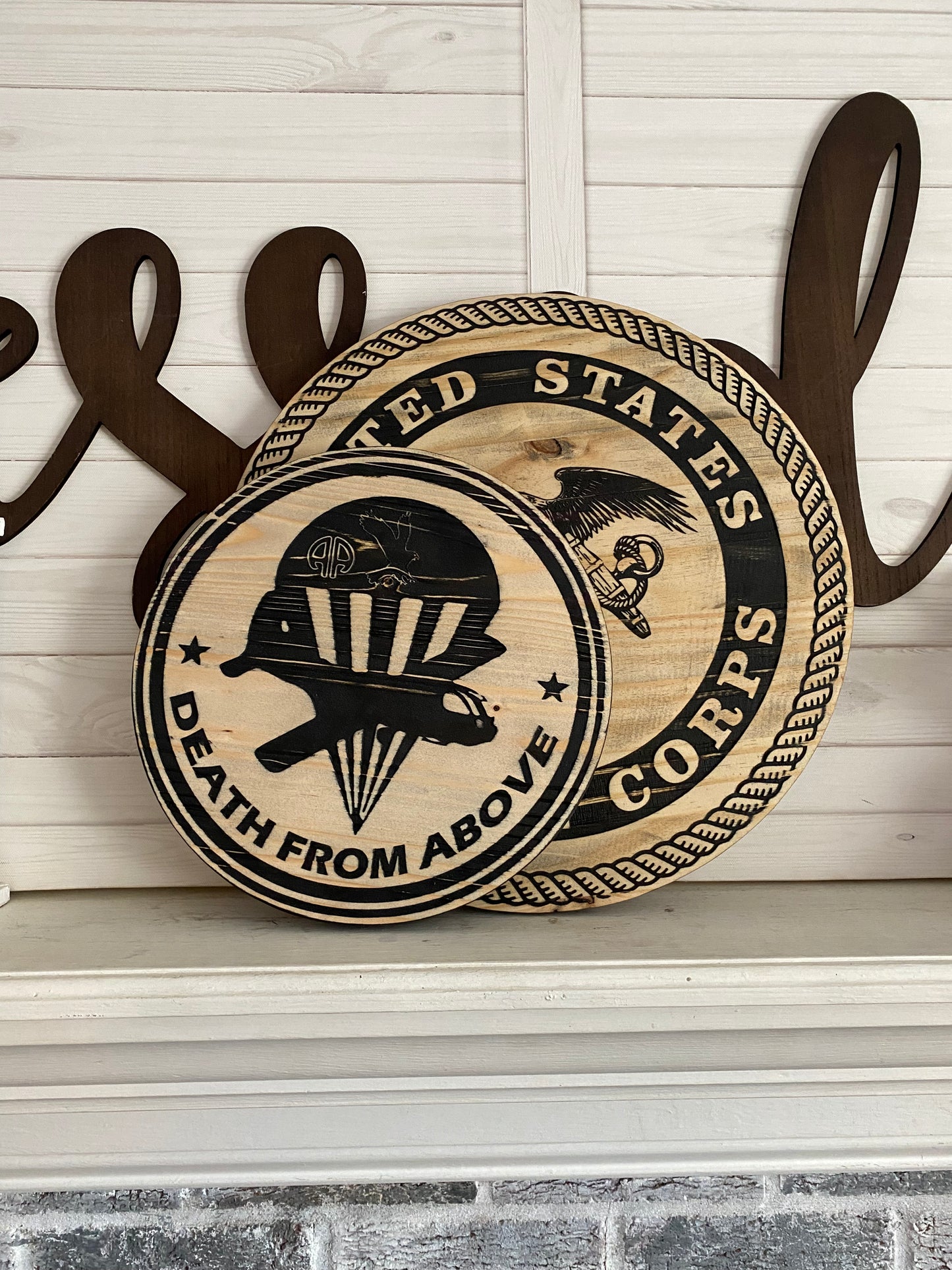 Custom Wood Rounds - Logo Centered Round Cutout