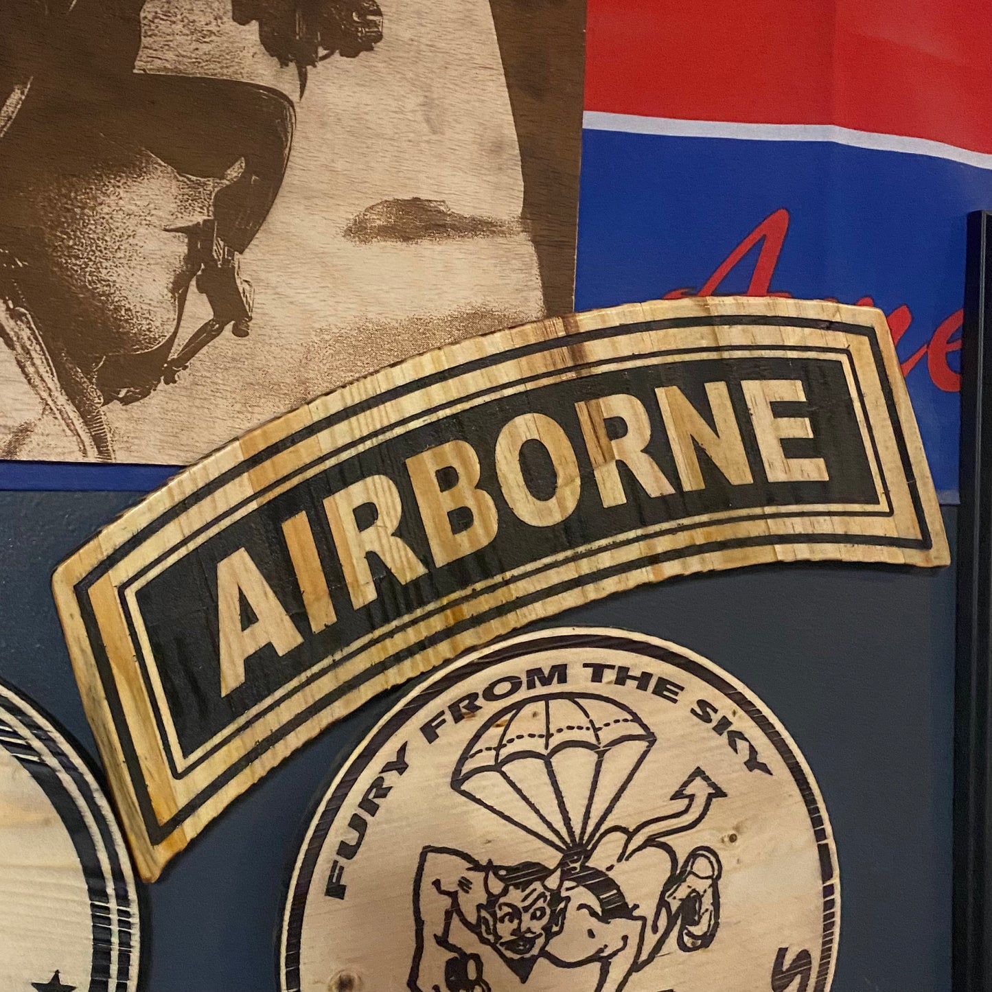 Army Tabs - Laser engraved - Custom Message on back