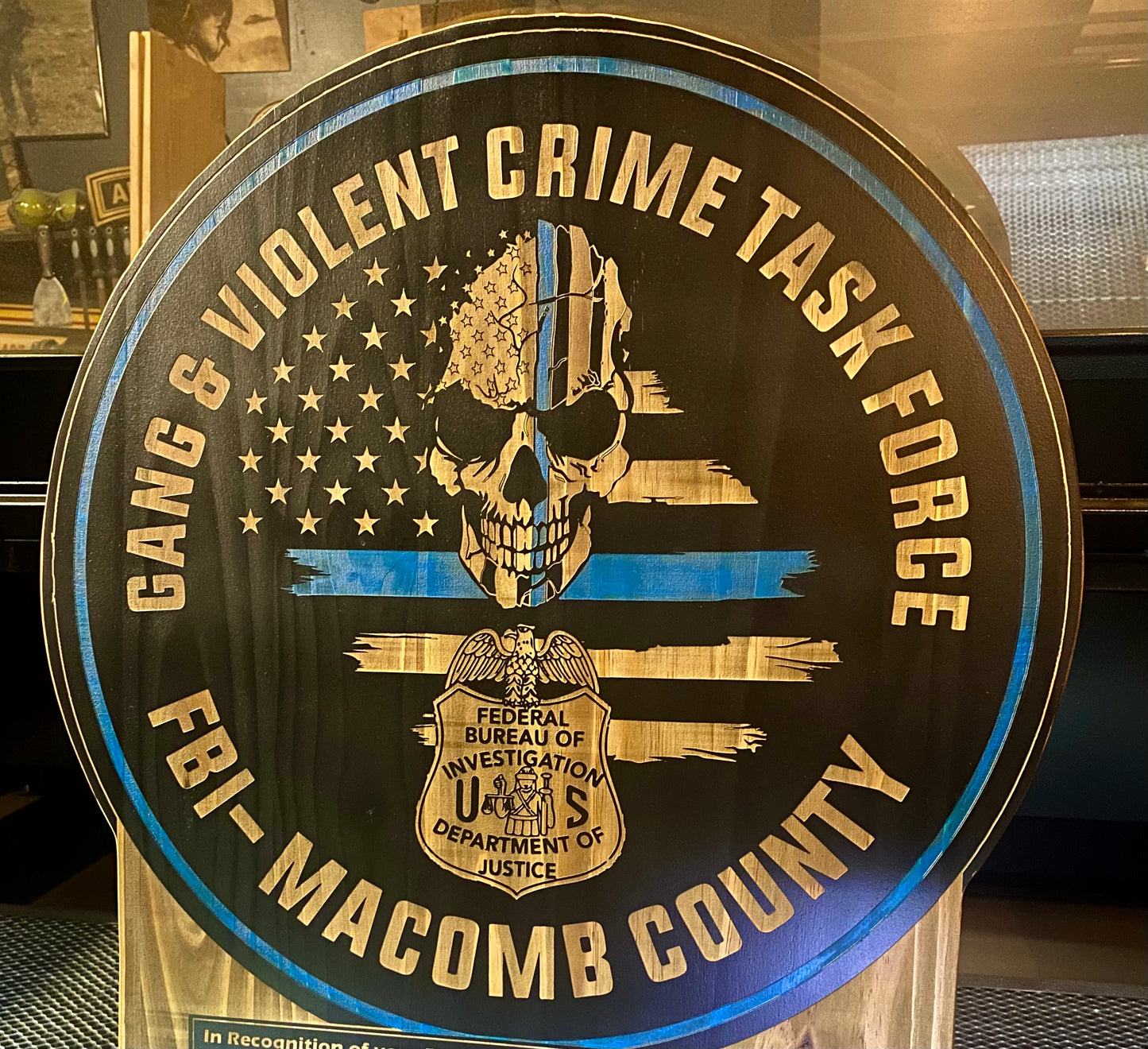 Custom Wood Rounds - Logo Centered Round Cutout