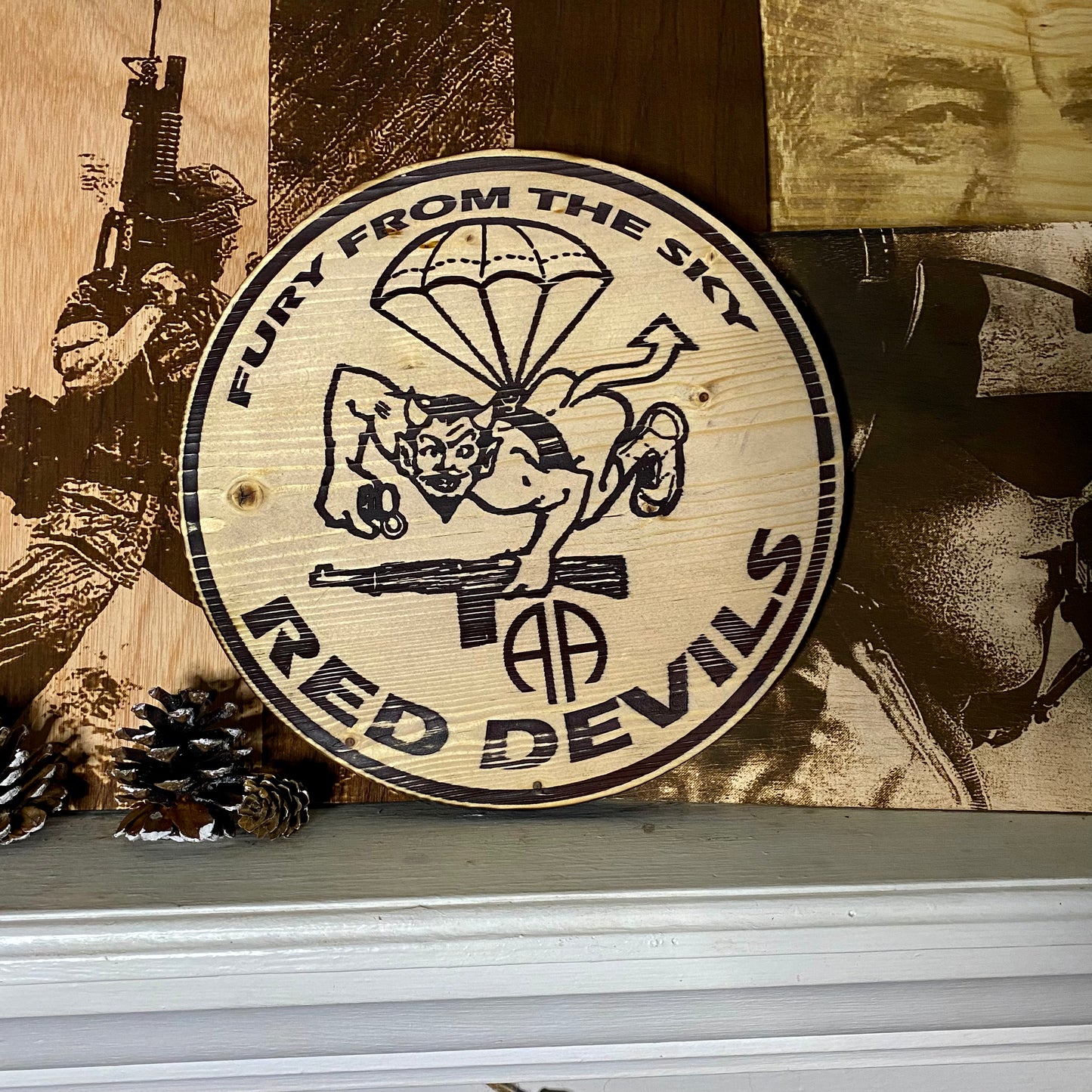 Custom Wood Rounds - Logo Centered Round Cutout