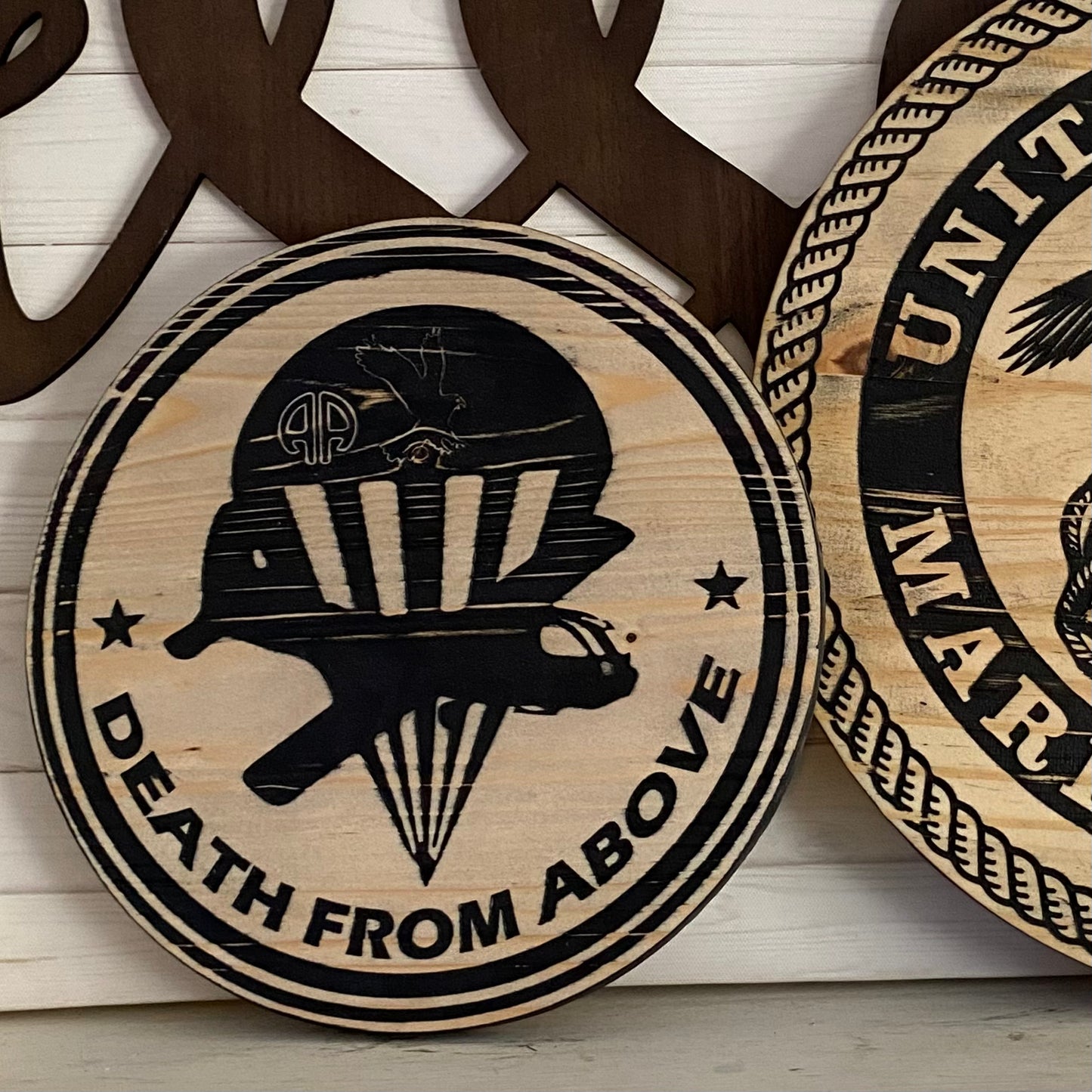 Custom Wood Rounds - Logo Centered Round Cutout
