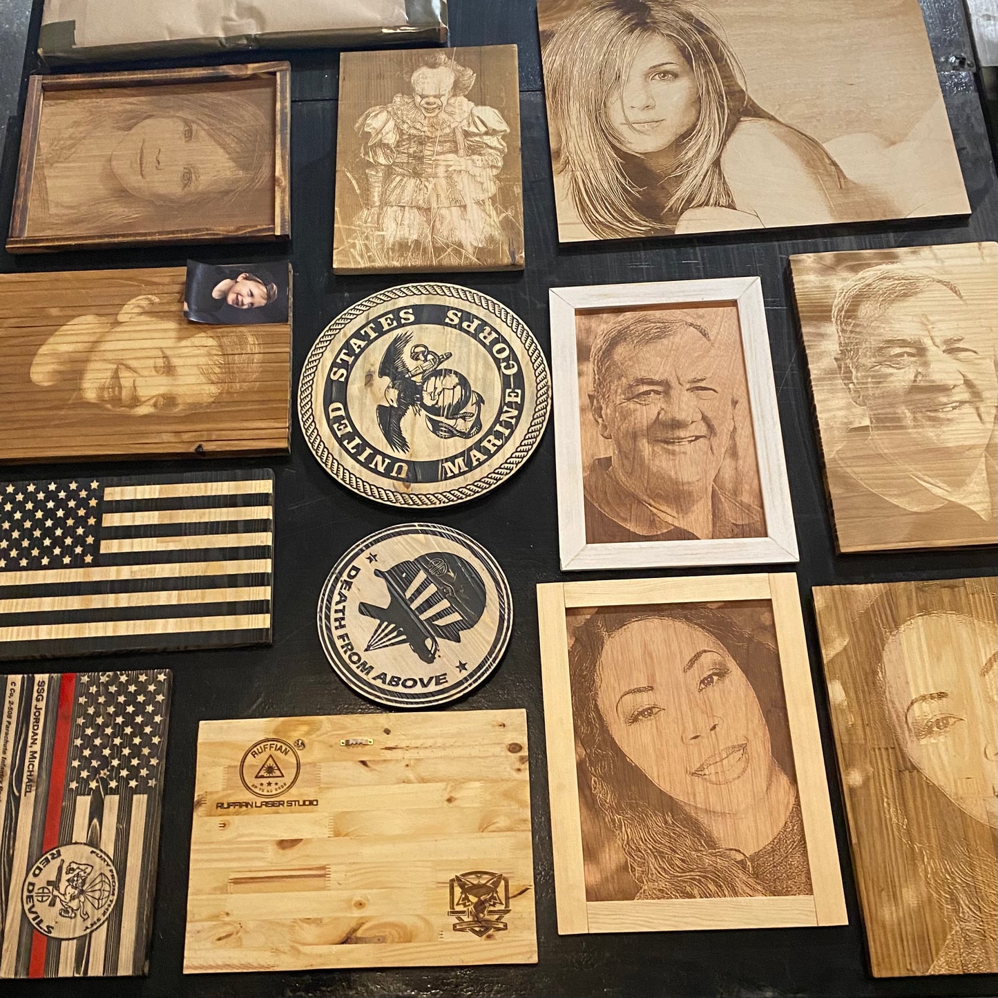 100% Custom Military Plaque - Custom Cutouts - Your Logo - Your Idea