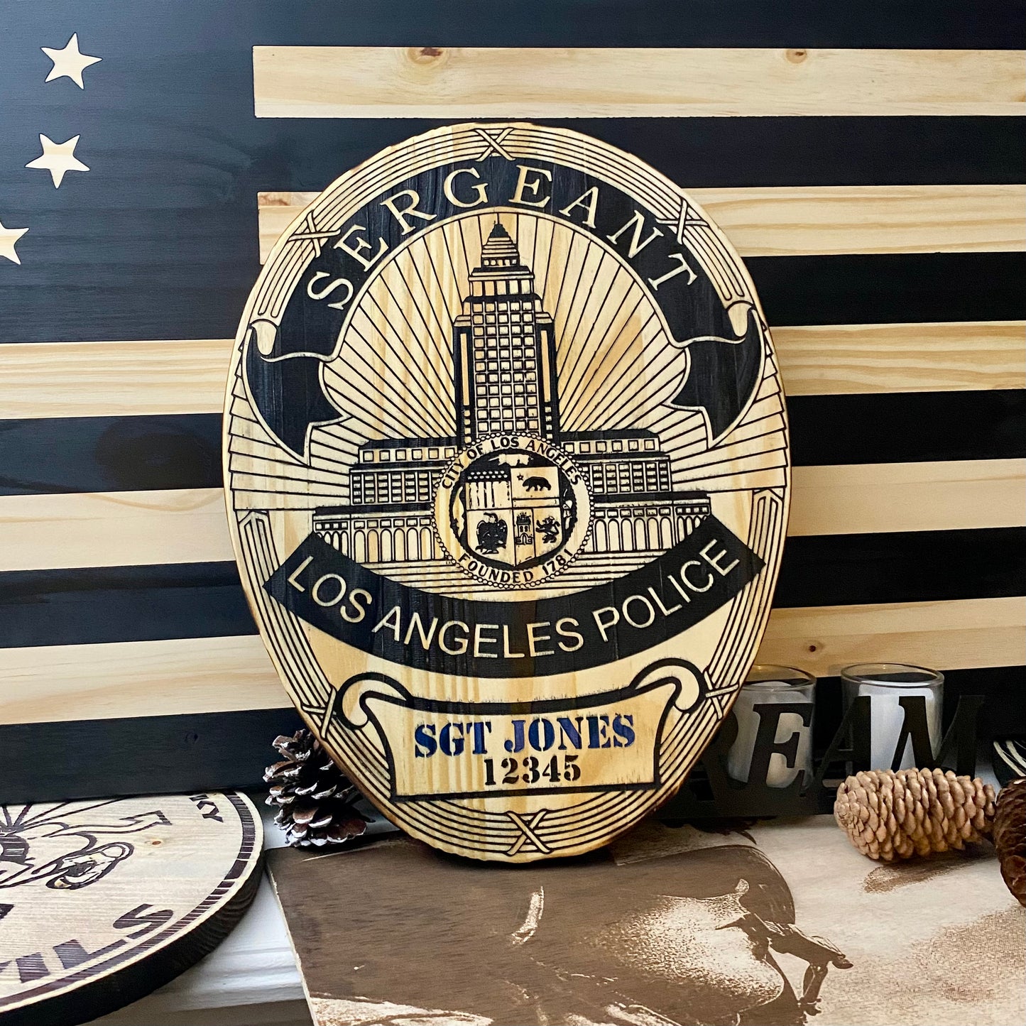 100% Custom Military Plaque - Custom Cutouts - Your Logo - Your Idea