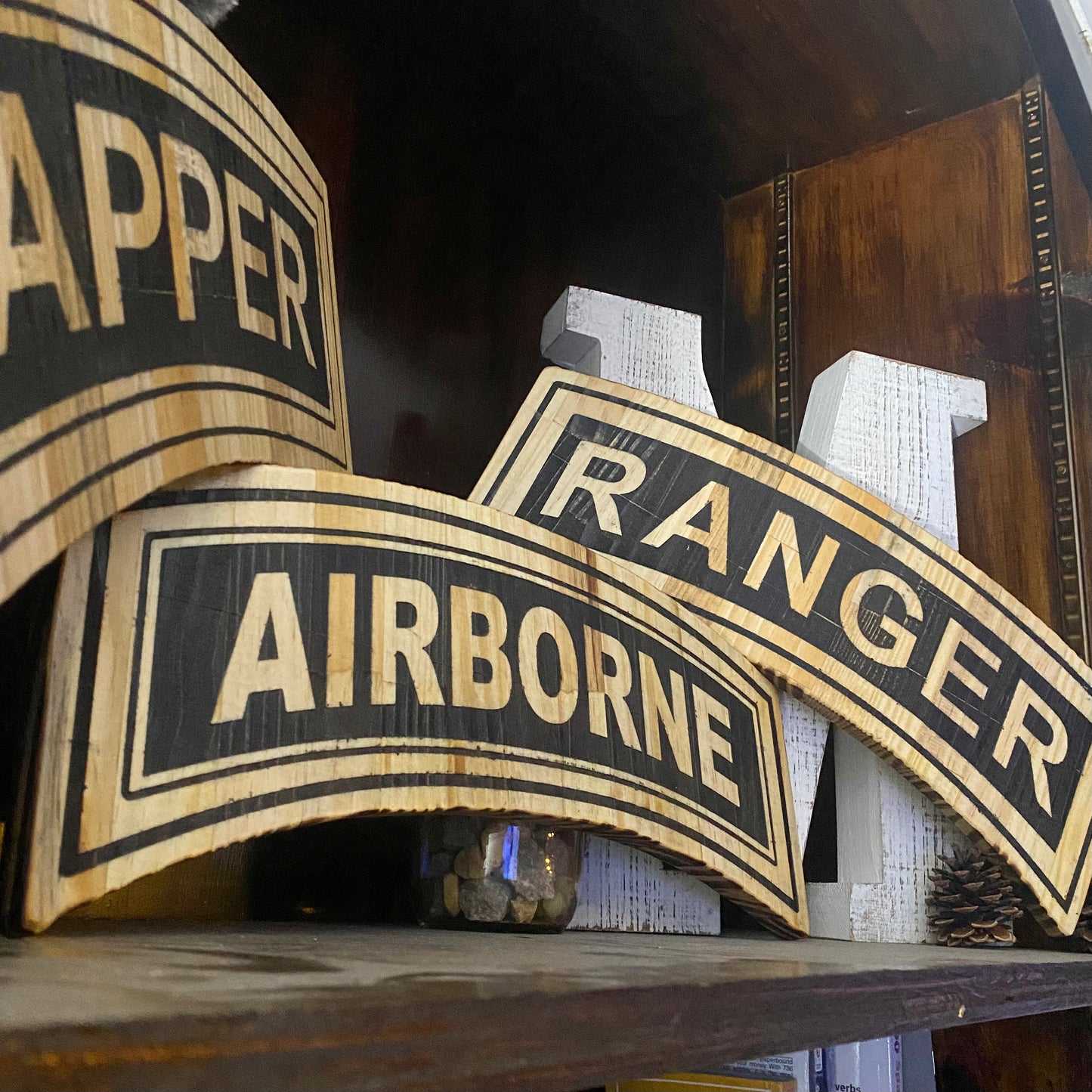 Army Tabs - Laser engraved - Custom Message on back
