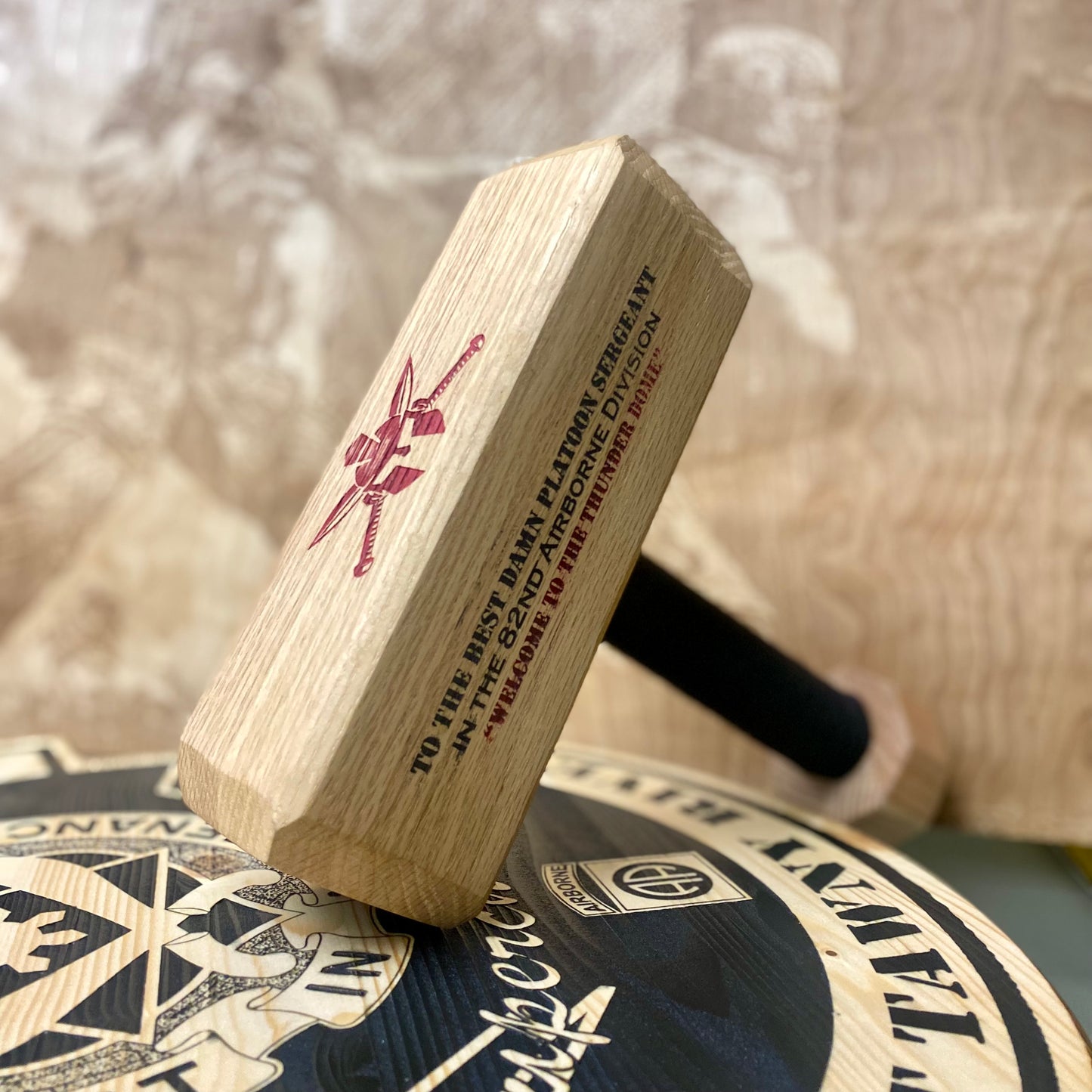 Wood Thor Hammer - Custom Laser Engraved Thor Hammer