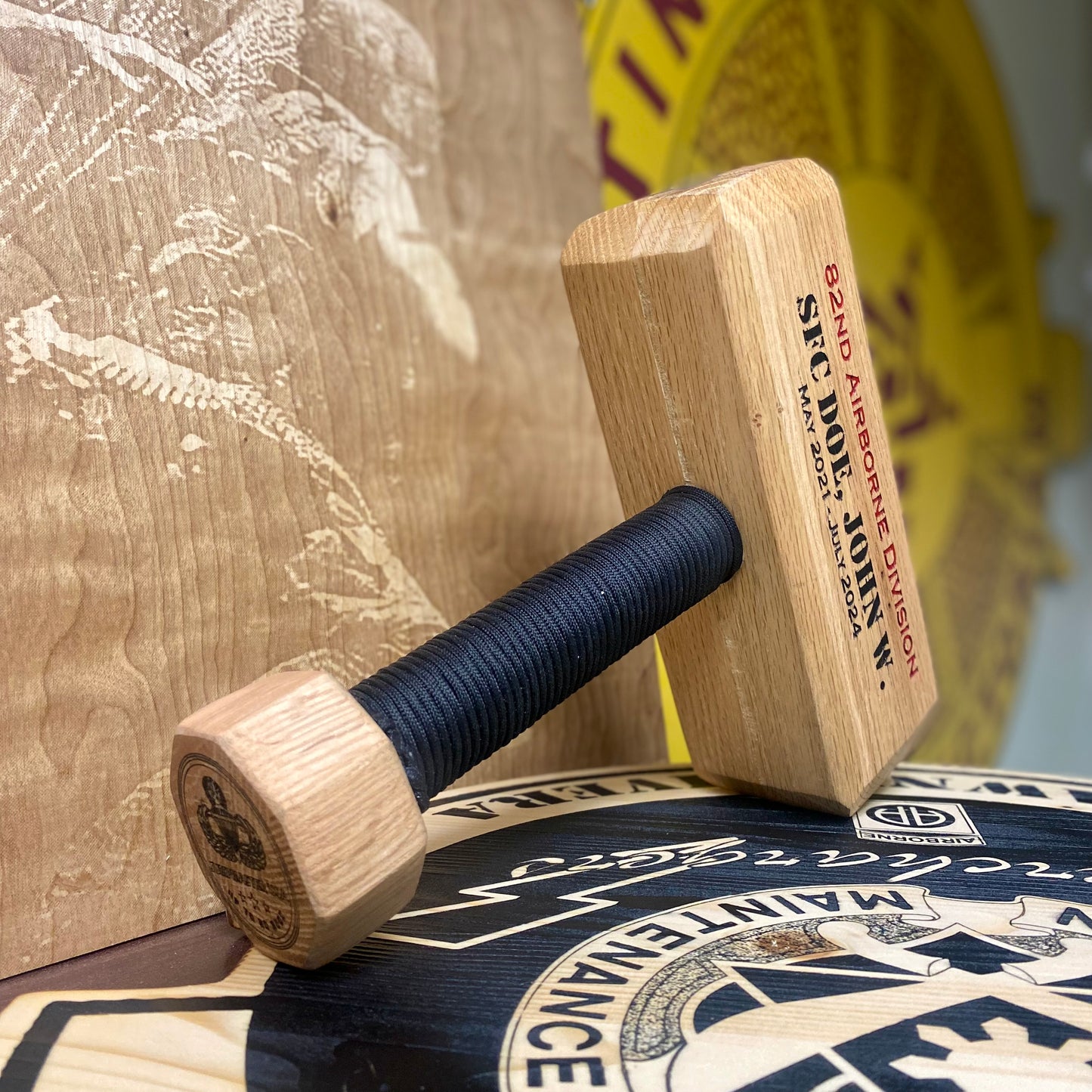 Wood Thor Hammer - Custom Laser Engraved Thor Hammer