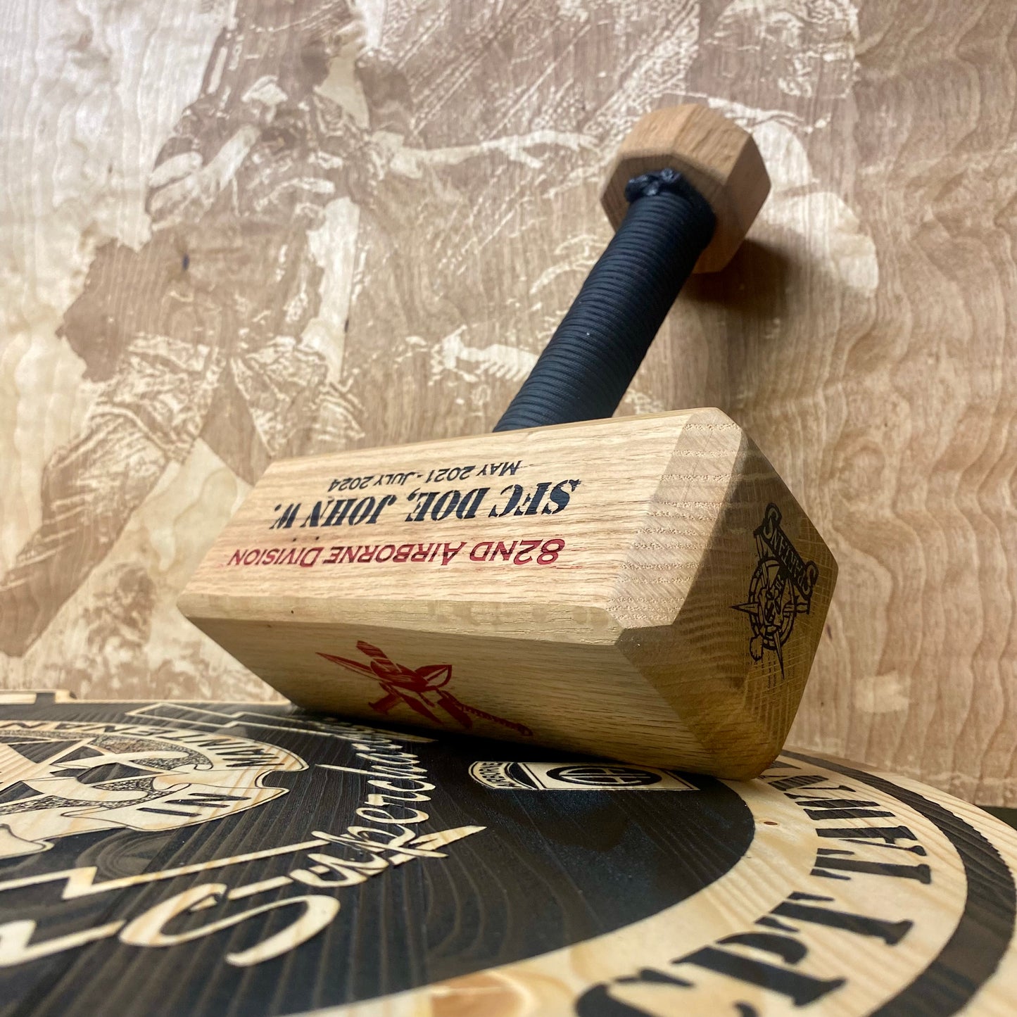 Wood Thor Hammer - Custom Laser Engraved Thor Hammer