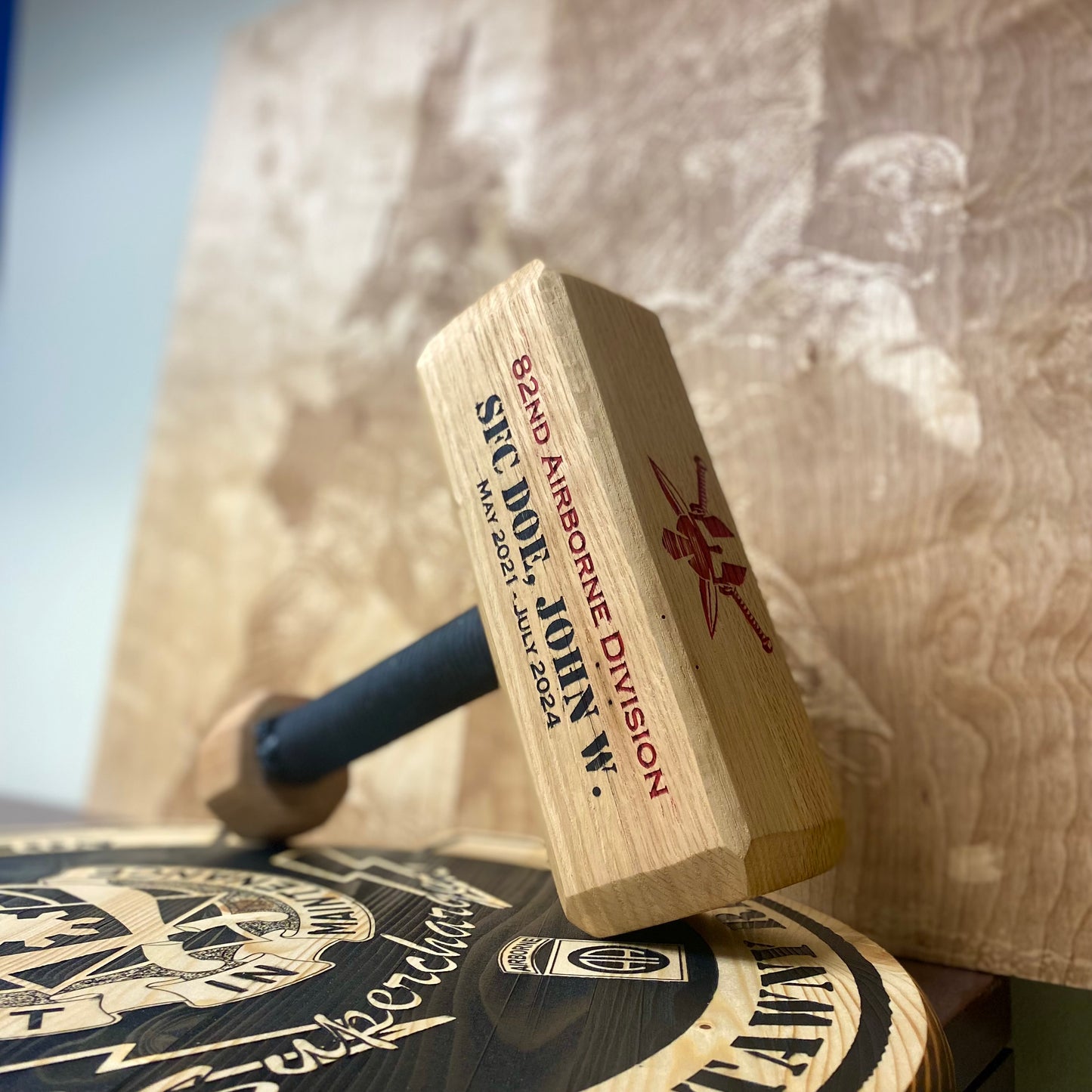 Wood Thor Hammer - Custom Laser Engraved Thor Hammer