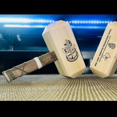 Wood Thor Hammer - Custom Laser Engraved Thor Hammer